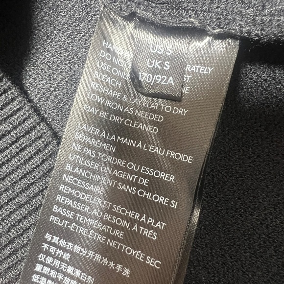 Anthropologie Elise Black Off The Shoulder Ribbed Thick Knit Tunic Sweater - Picture 8 of 8